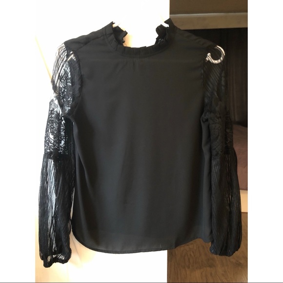 Black lace blouse - Picture 2 of 2